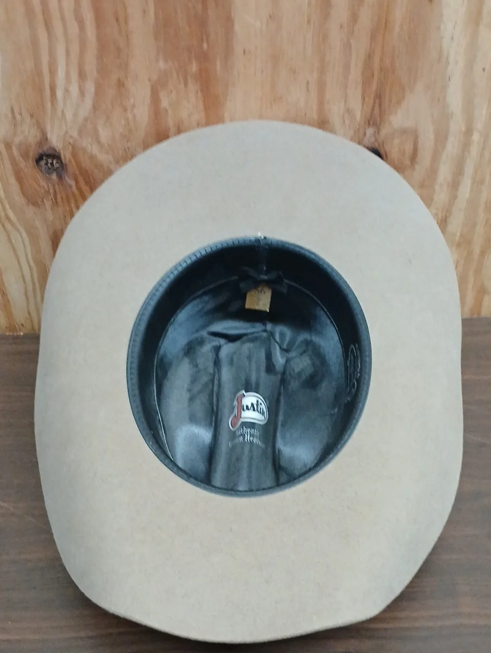 Justin Classic Men's Wool Tan Light Brown Cowboy Hat